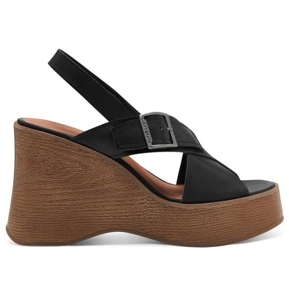 Lucky Brand Delaynee Platform Wedge Slingback Sandal - Picture 2 of 9
